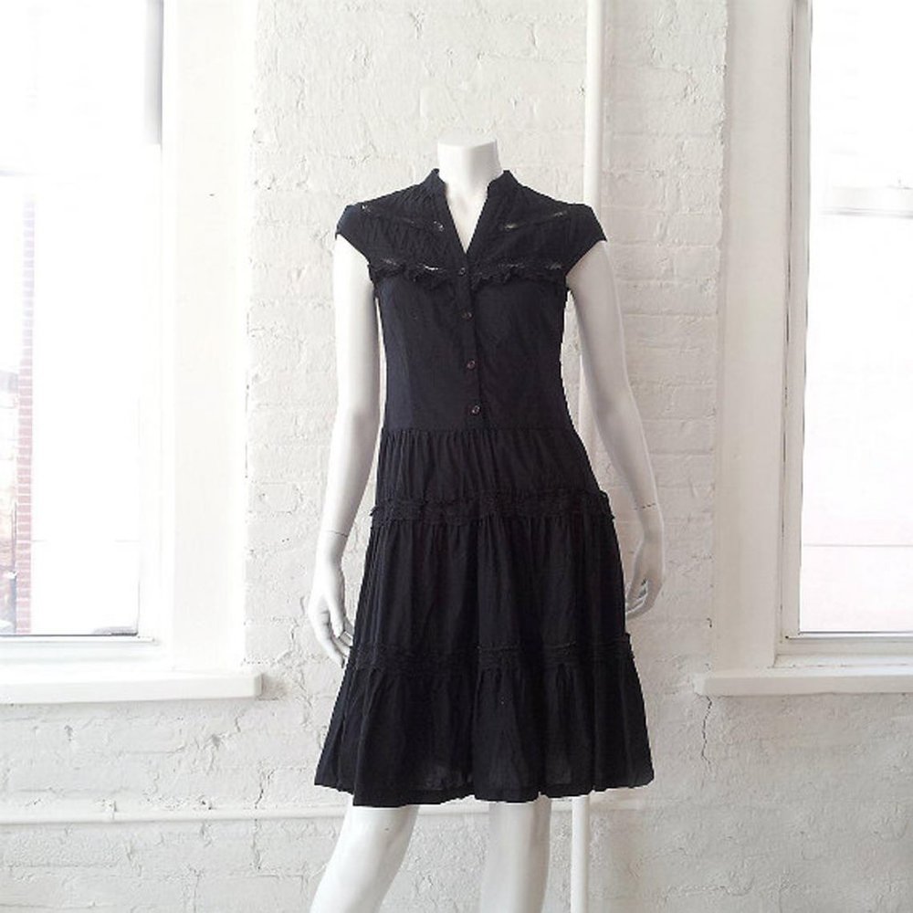 dELiA's Black Lace Mini Dress